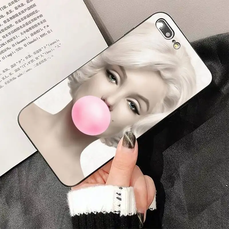 TOPLBPCS Мэрилин Монро с котом на заказ мягкий чехол для телефона iPhone 8 7 6 6S Plus X 5S SE 2020 XR