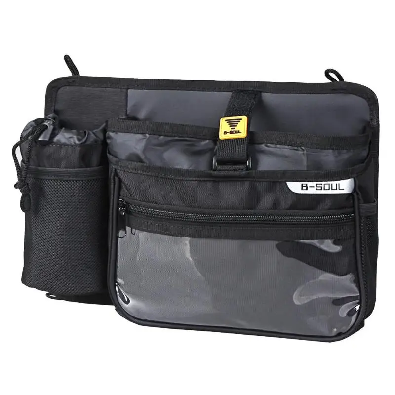 

B-SOUL Moped Storage Bag Electric Scooter Front Bag with Mesh for M1 Black