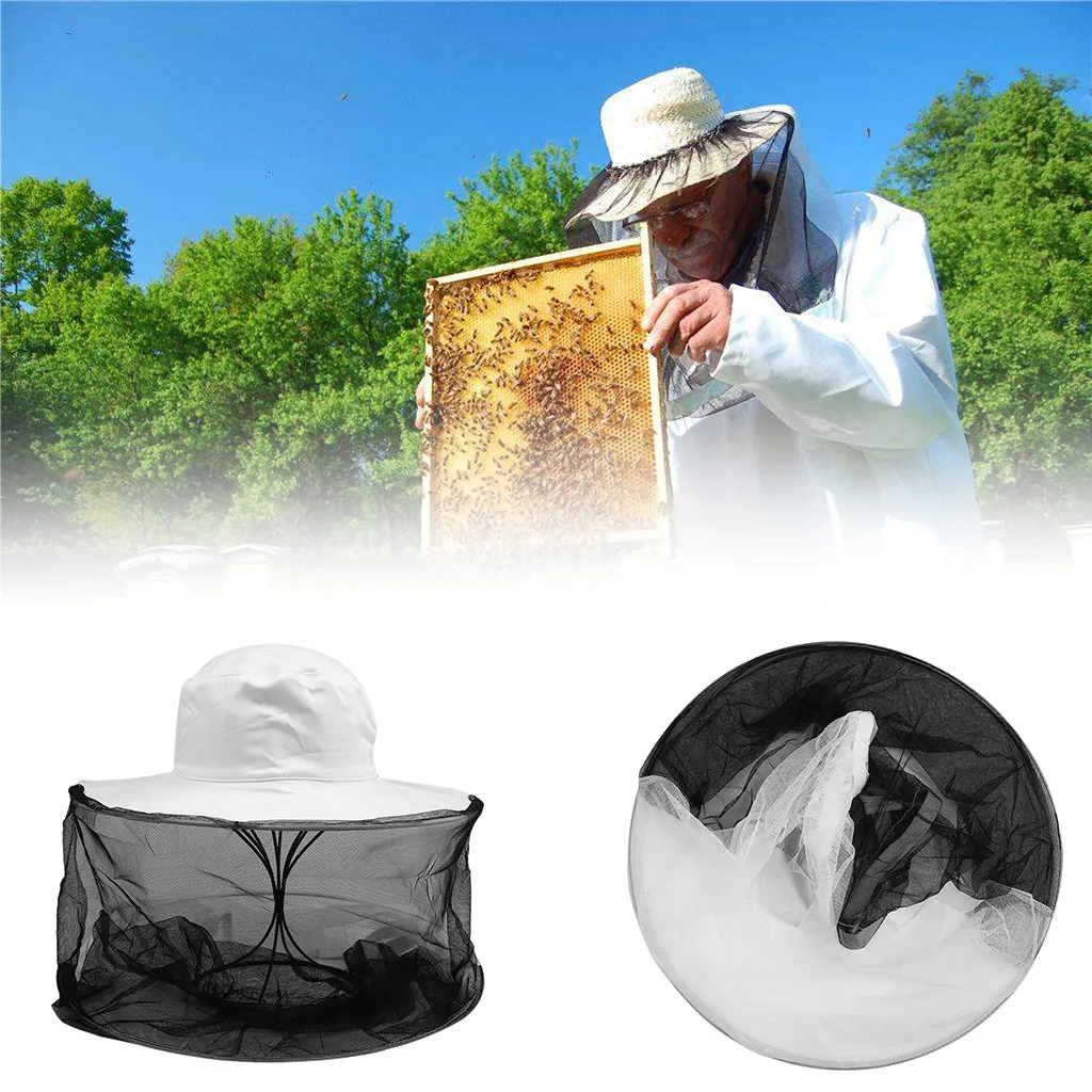

Agriculture Bee Tools Double Tiers Hat Protective Net Bee Cap For Beekeeper Bee keeping Hat Veil Anti-bee Beekeeping Equipment