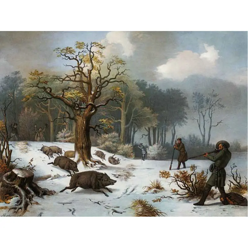 winterliche-wildschweinjagd