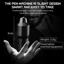 Профессиональный стиль ручки короткая роторная татуировка машина без сердечника двигатель постоянного тока подключен 3,5 дюйма Длина