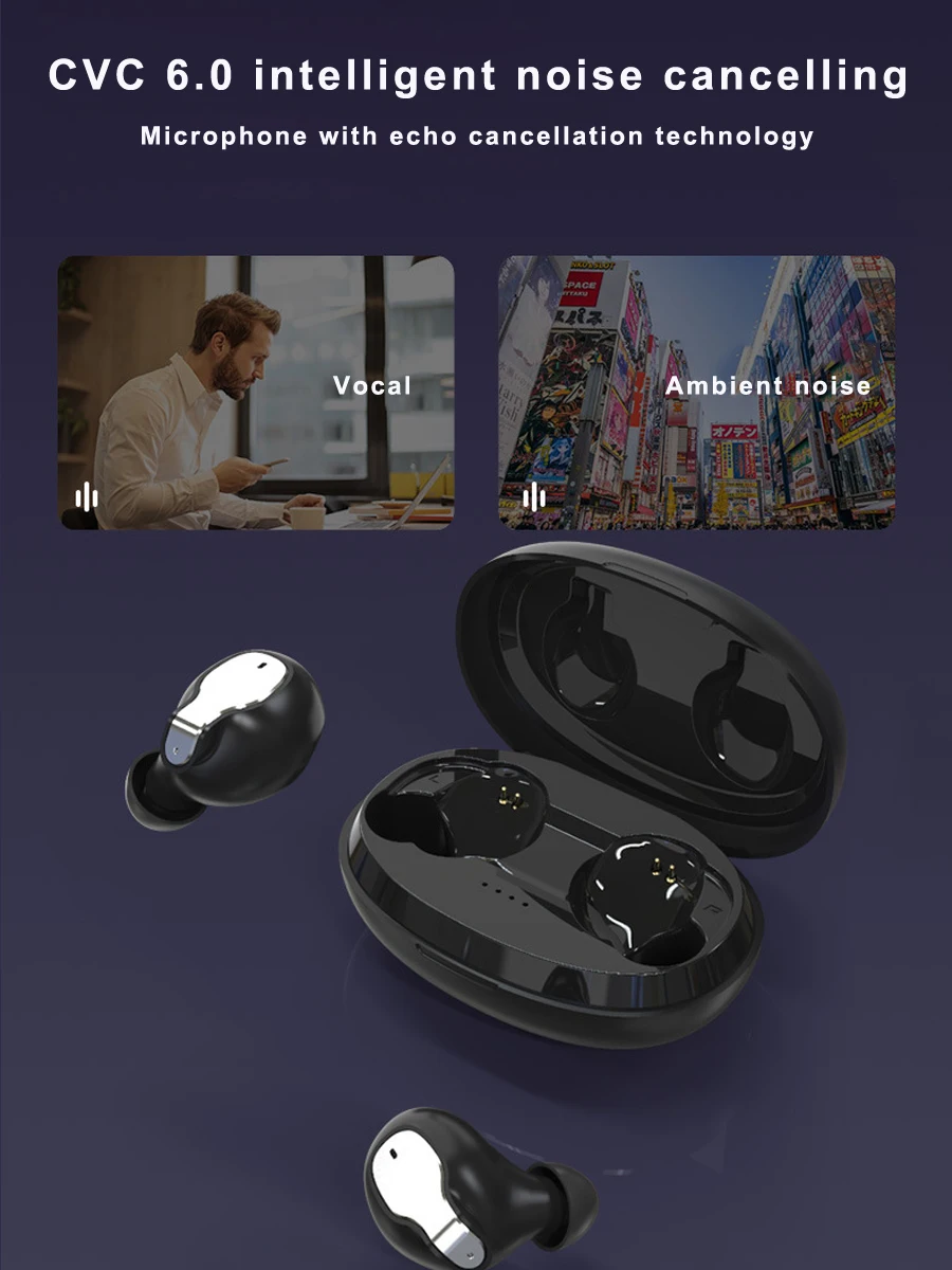 TWS Мини Бас беспроводные Bluetooth наушники Беспроводная гарнитура стерео спортивные наушники с микрофоном для samsung HuaWei смартфон