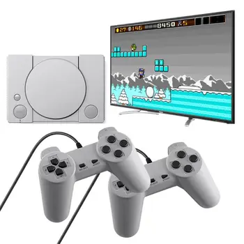 

Classic 8-bit PS1 Mini Home Game Console Retro Two-player Game Console 620 Games 95AF