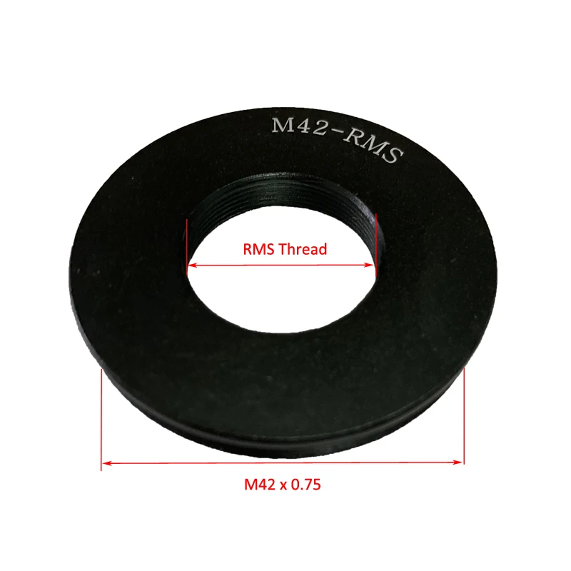 현미경 대물 렌즈 RMS 스레드 to M42 x 0.75 마이크로 매크로 사진 인터페이스 어댑터 링, 올림푸스 현미경용