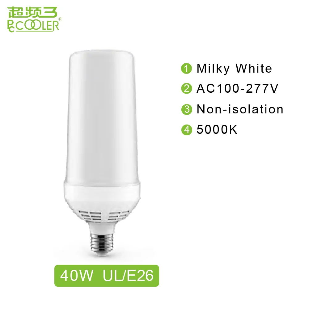 8.347-00003 Pccooler светодиодный светильник E26/E27/E39/E40 2835 AC100-240V Кукуруза лампы 20 Вт, 30 Вт, 40/60/80 Вт 360 Угол луча светильник для сада со склада - Испускаемый цвет: 8.347-00003