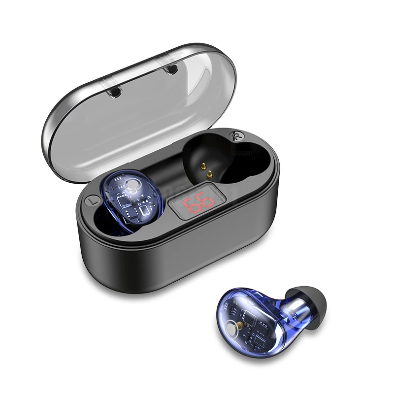 Bluetooth Беспроводные наушники для leagoo M13 T8S M9 M8 T5 mix водонепроницаемые Hifi стерео спортивные гарнитуры с микрофоном power Bank - Цвет: Синий