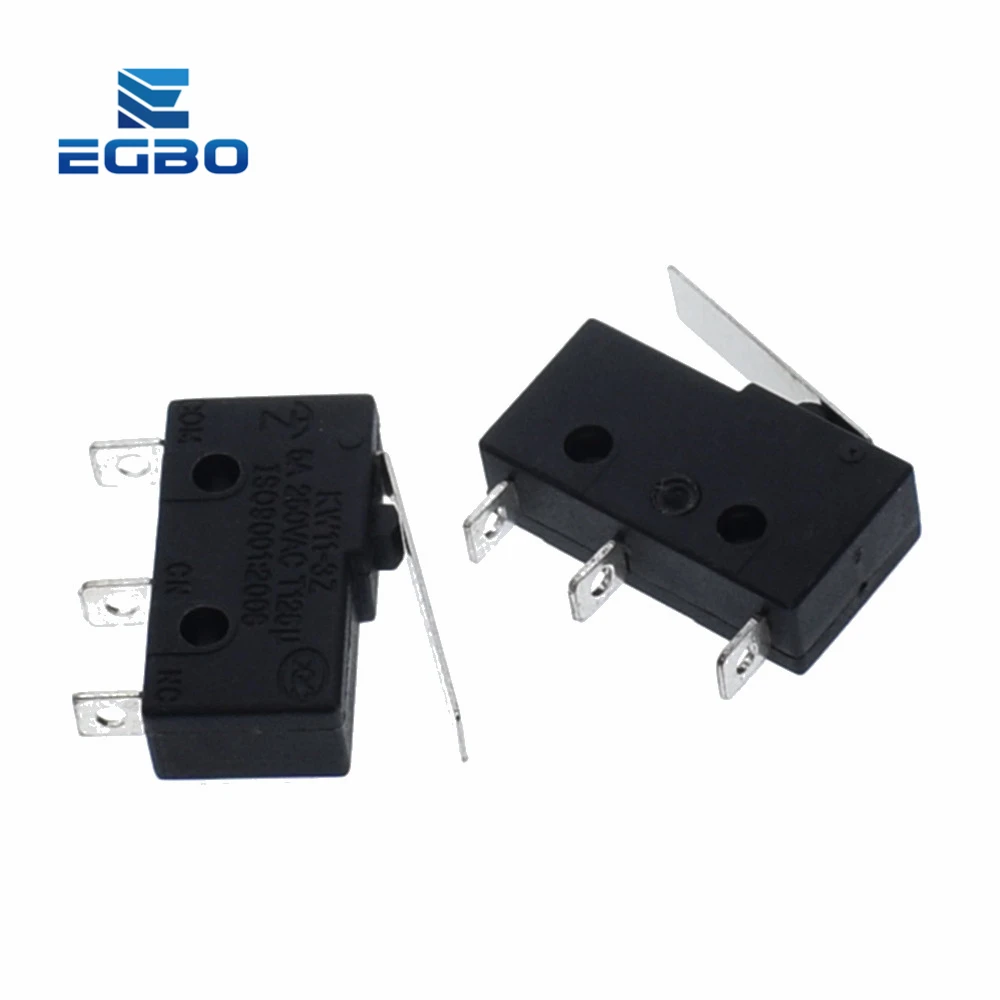 10 шт. EGBO Tact переключатель on off KW11-3Z 5A 250V Microswitch 3PIN Пряжка Новинка | Электронные