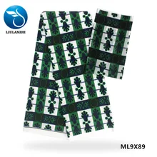 LIULANZHI принты Tissu Швейные африканские 4 ярдов шифоновые ткани+ 2 ярдов имитированный шелк Tissu Анкара печать ткани ML9X83-97