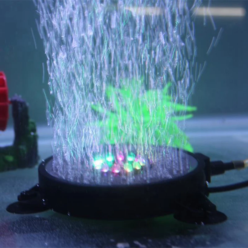 Aquarium Fish Tank Led Diving Lighting Decorative Floodlight Round Bubble Light(EU PLUG