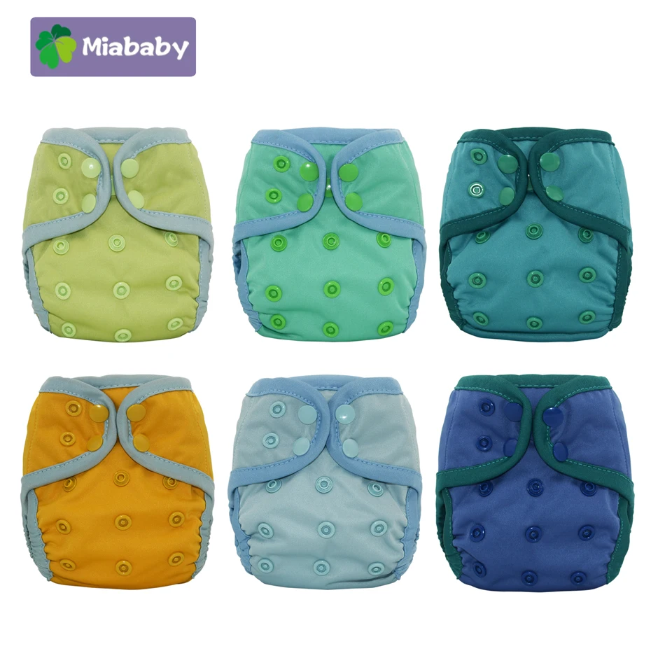 

Оптовая продажа тканевых подгузников Miababy для новорожденных, моющиеся детские подгузники с липучкой, супер мягкие детские подгузники, тканевые вкладыши