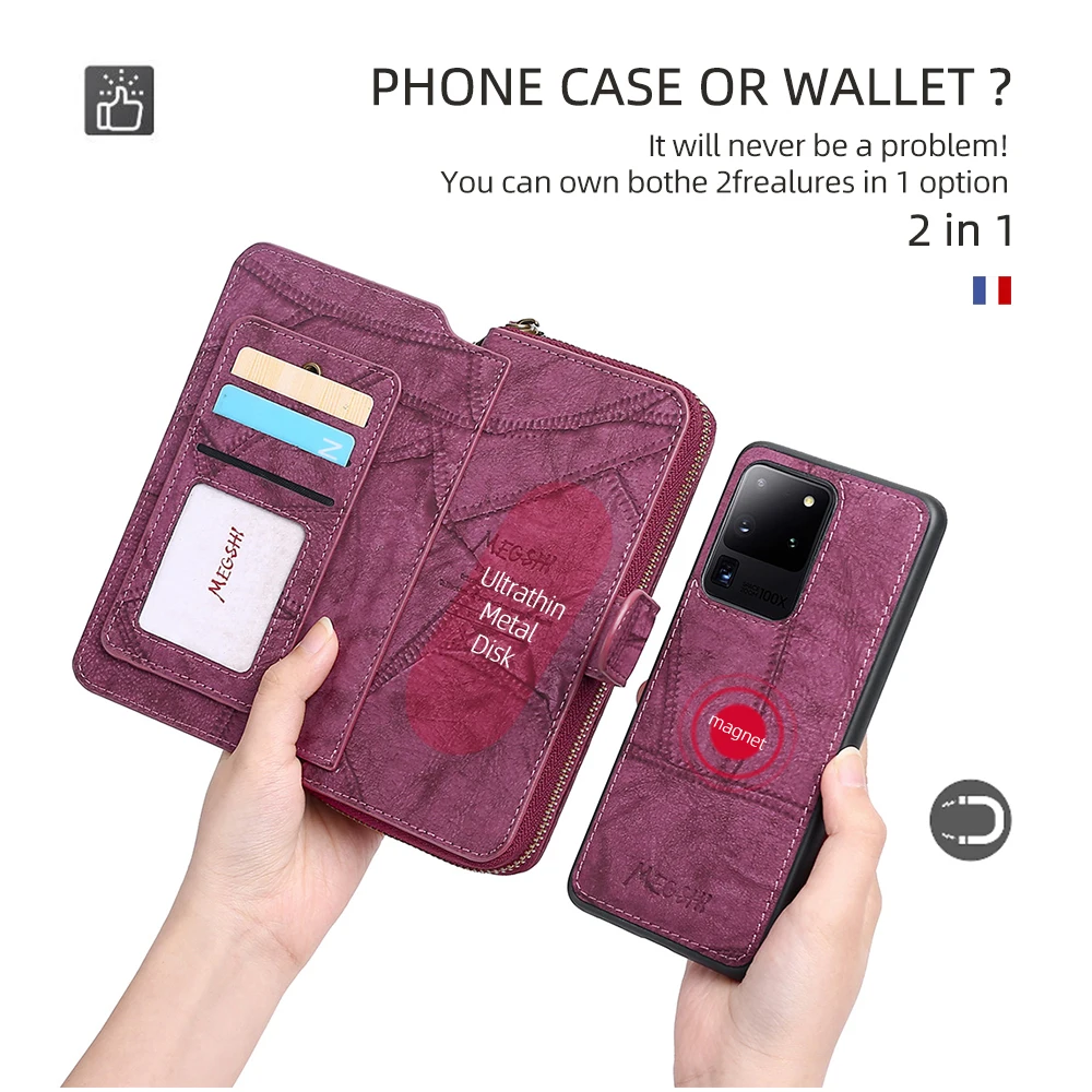 Wallet PU Leather Phone Case For Samsung Galaxy S8 S9 S10 S20 S21 S22 Plus Ultra A20E A21S A40 A50 A51 A70 A71 S20FE S21FE samsung silicone case