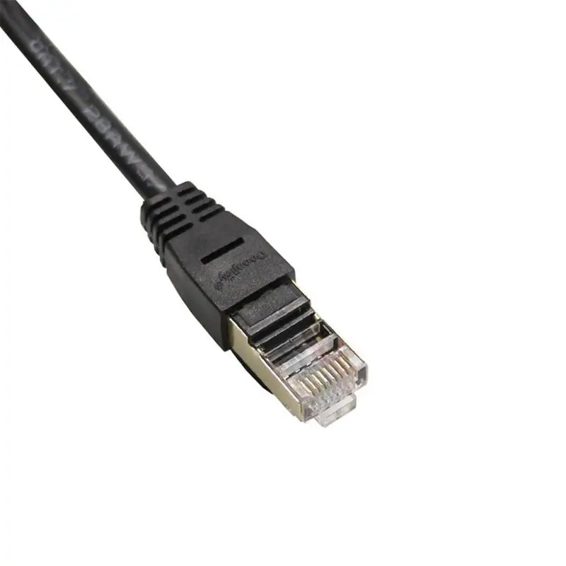 CAT7 Соединительный шнур плоский Ethernet RJ45 10 Гбит/с ультра-тонкий LAN Экранирование сети патч-кабель