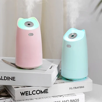 

XMX-USB Humidifier, 280Ml Mini Portable Humidifier with 7-Color LED Night Light, Auto-Off, Ultra-Quiet, Suitable for Home, Offic