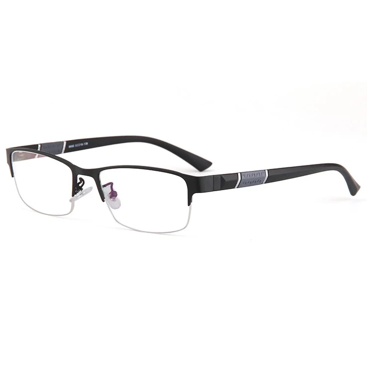 Мужские очки для дальнозоркости из титанового сплава, квадратные оптические очки TR90 для пресбиопии(+ 1,0,+ 1,5,+ 2,0,+ 2,5,+ 3,0,+ 4,0) R201 - Цвет оправы: Black