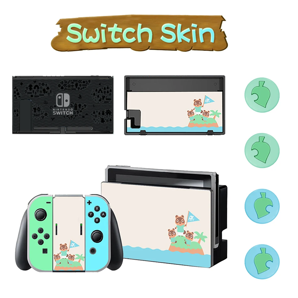 

Animal Crossing Thumb Stick Grip And Sticker Set For Nintendo Switch JonCon Silicone Joystick Cap Switch Skin Stickers