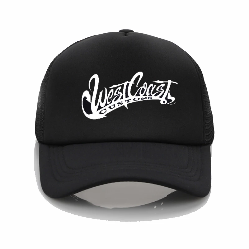 

Fashion net cap west coasts customs Gldan Printing baseball cap Men and women Summer Trend Cap New Youth sun hat Beach Visor hat