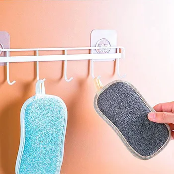 

4 Color Anti-microbial cleaning sponge magic sponge melamine sponges kitchen sponge for washing dishes kitchen scourer pan brush
