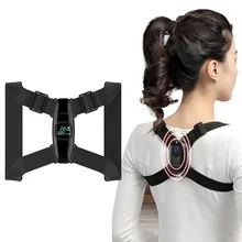 Smart back support back posture corrector inteligente sensor de ângulo lembrete vibração carregamento usb tela led crianças adultos
