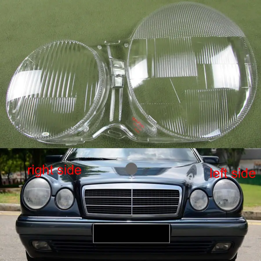 Прозрачный чехол для передней фары Mercedes Benz W210 E200 E240 E260 E280 1995 1996 1997|glass glass|glass