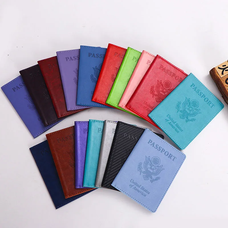 16 Colors Travel Accessories United States Passport Holder Pu Leather
