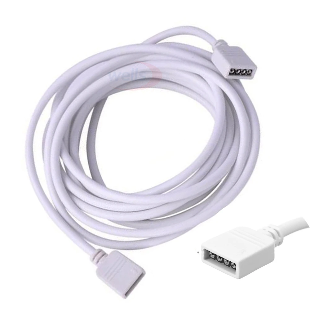

4 PIN 1M 2M 30cm RGB led Extension Cable connector cord Wire with 4pin for SMD 3528 5050 RGB LED light Strip