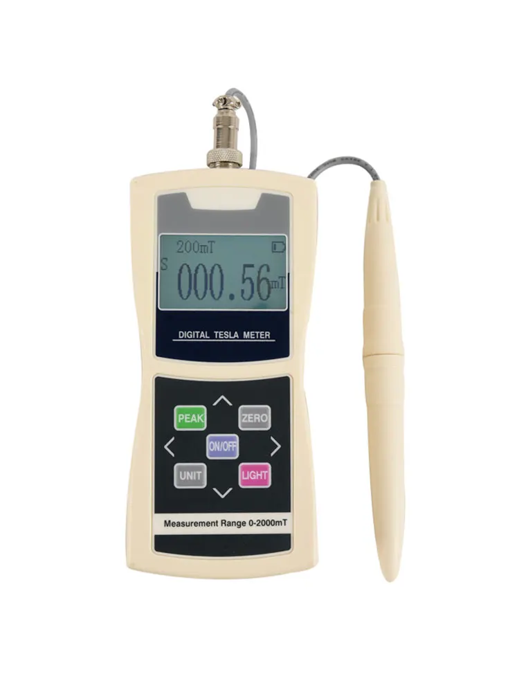 Digital Tesla Meter Magnetic Flux Meter Surface Magnetic Field Tester 5% Accuracy Handheld Permanent Magnet Gauss