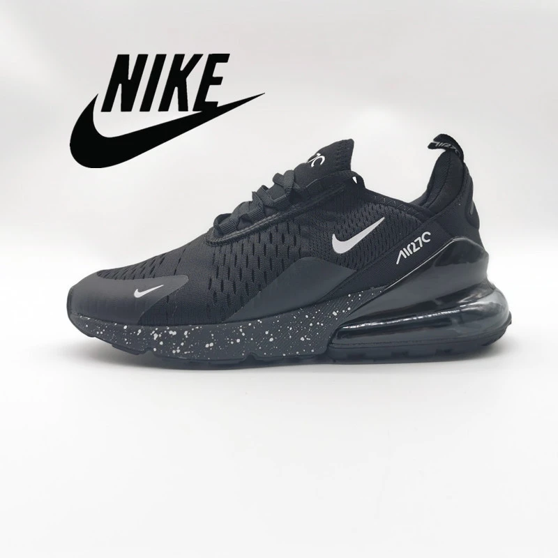 NIKE Air Max 270 Men's Women's Running Shoes Fashion White Black Splash ink  Breathable Comfortable Outdoor Sports Sneakers|Running Shoes| - AliExpress