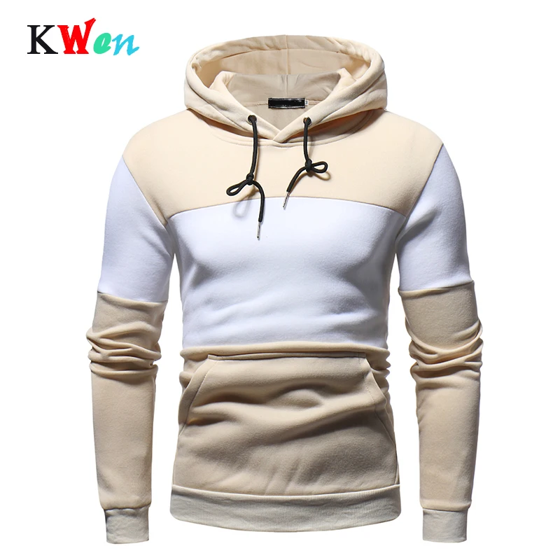 

Hoodies Men 2018 Autumn Winter Men'S Sweatshirt Brand Hoodie Fashion Hip Hop Stitching Color Pullover Male Cotton Hoody KW485