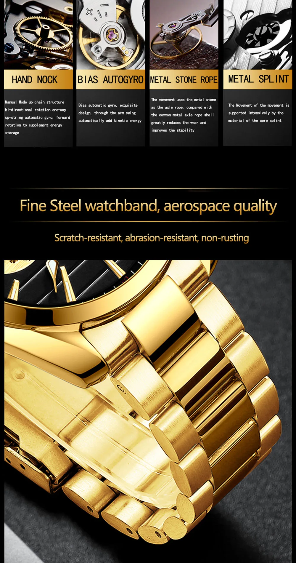 Men's Automatic Mechanical Top Brand Stainless Steel Waterproof Swiss Movement High Quality Watches Relogio Masculino