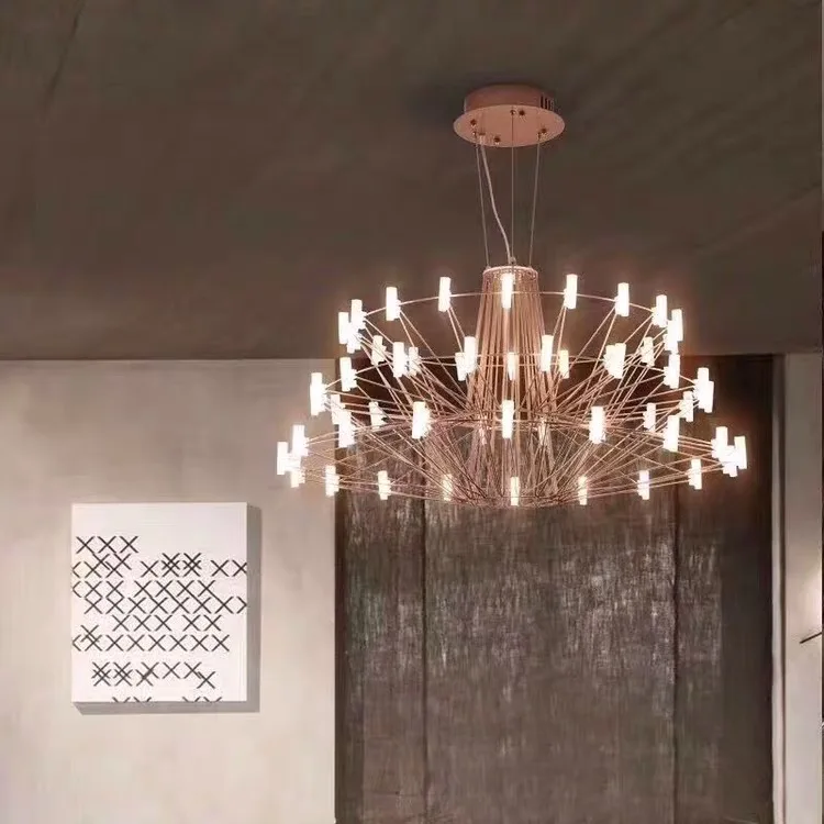 Скандинавский дизайн Led Chandelie трехэтажная люстра с башней используется для гостиной, столовой, отеля, лобби, Современное креативное освещение