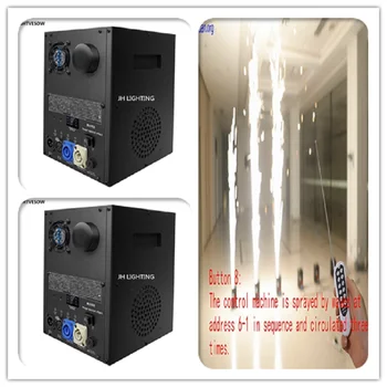 

2pcs 600w fireworks spark machine remote vertical cold spark fountain pyrotechnic stage wedding effect light disco spark light