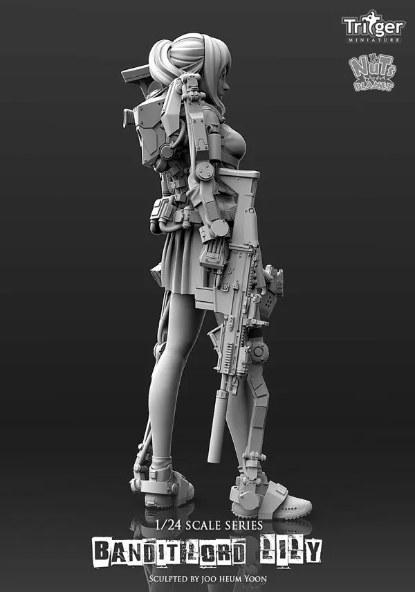 [Loong Way Miniatures] Nuts Planet Bandit Lord Lily 75 мм