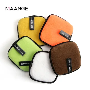 

MAANGE 5PCS Soft Microfiber Makeup Remover Towel Face Cleaner Plush Puff Reusable Cleansing Cloth Pads Foundation Skin Care Tool