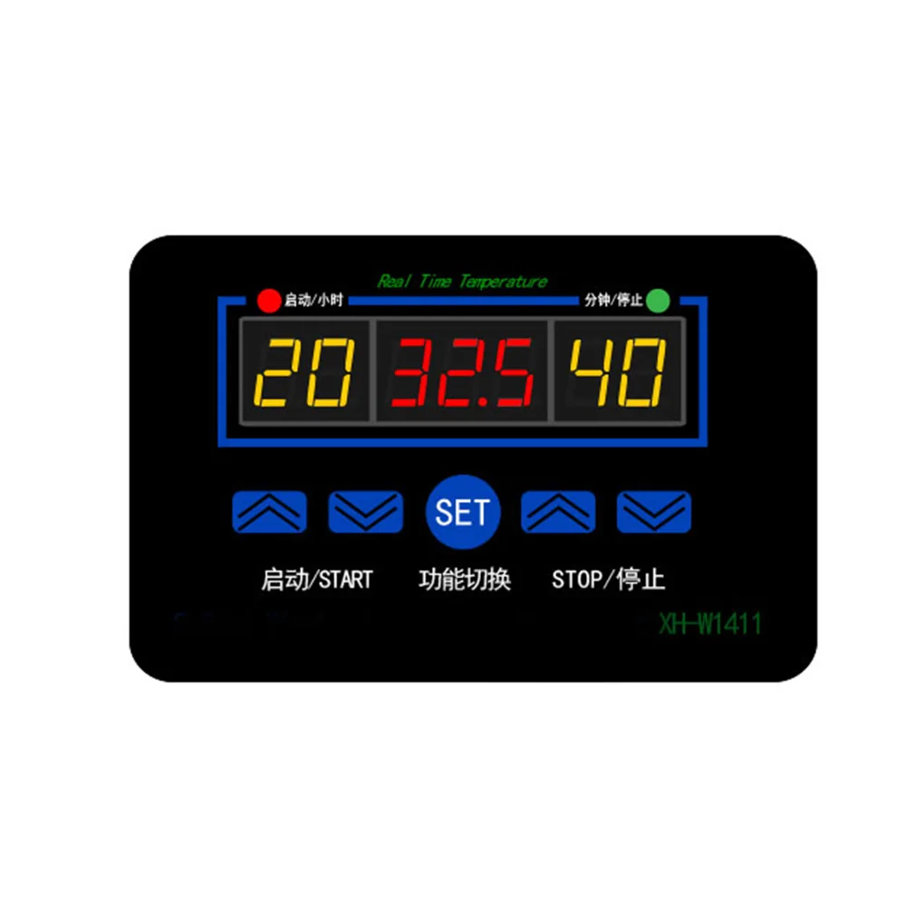 Multi-function Intelligent Digital Display Temperature Controller 12/220V Three Synchronous XH-W1411 Switch -19~99