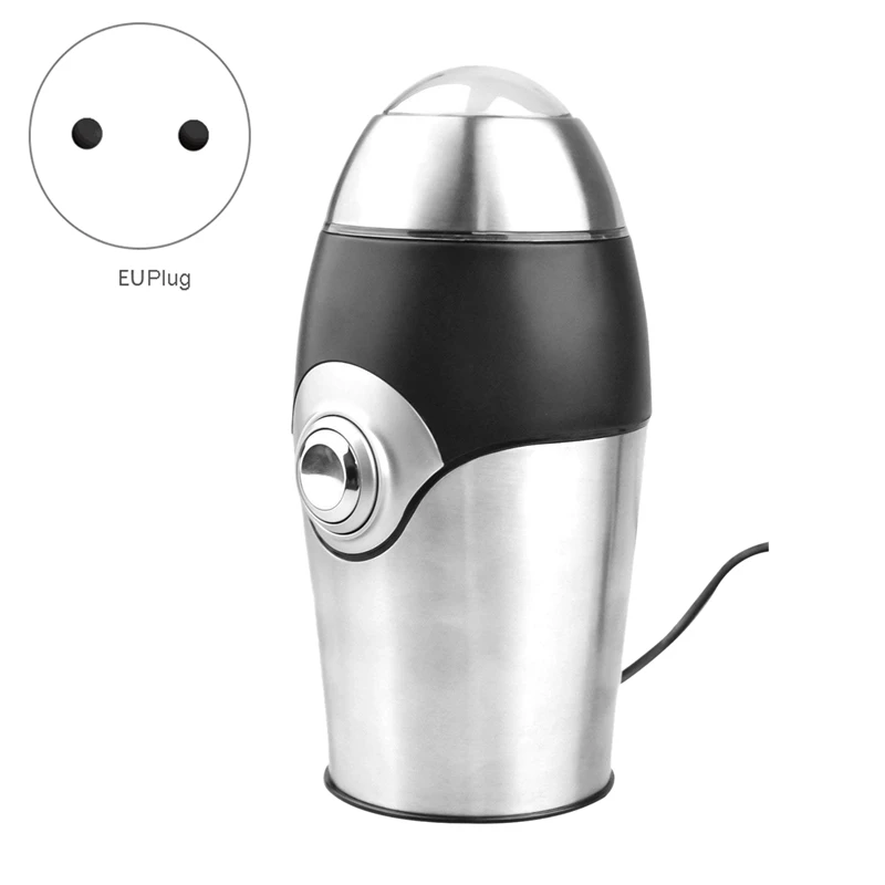 

Multipurpose Electric Coffee Bean Grinder Stainless Steel Miller for Seeds Spices Herbs Nuts(EU Plug)