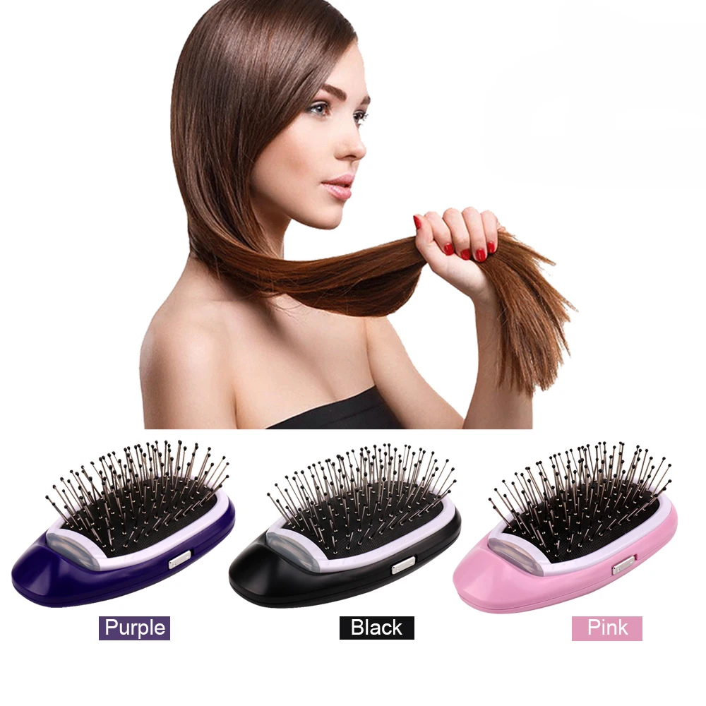 

Ionic Hair Brush Magic Portable Electric Hair Comb Negative Ions Hairbrush Hair Modeling Styling Comb Hair Combs Dropship