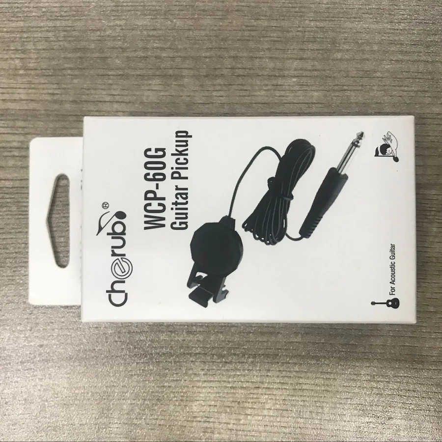 Cherub WCP-60V звукосниматель для скрипки, WCP-60G звукосниматель для гитары клип-на звукосниматель с 14 разъемом 2,5 м кабель компактный профессиональный