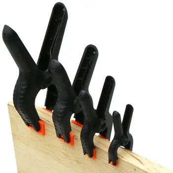 

2/4/6/9inch Spring Clamps DIY Woodworking Tools Plastic Nylon Clamps For Woodworking Spring Clip Photo Studio Background