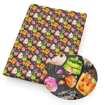 

David accessories 50*140cm Halloween Printed Polyester Cotton Fabric for Sewing Dress Cloth Making DIY Cushion Cover,c11655