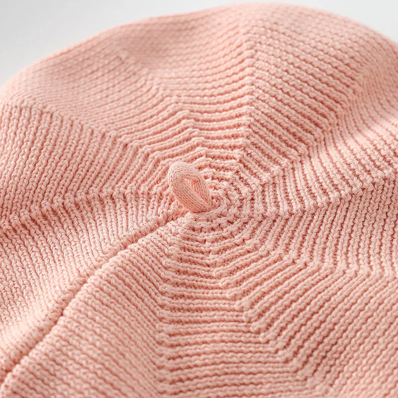 Cotton Kids Beret Cap for Newborn Girls