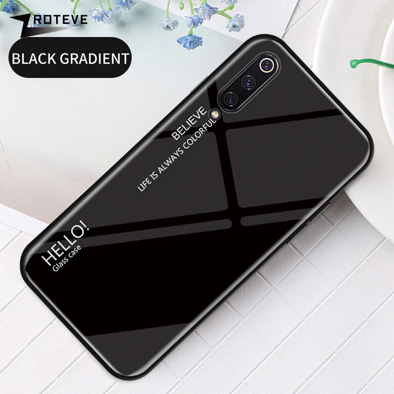 

ZROTEVE Cover For Xiaomi Mi 9 Pro Case Glass Back Cover For Xiaomi Mi 9 SE Case Tempered Glass Back Cover For Xiaomi Mi 9 Lite