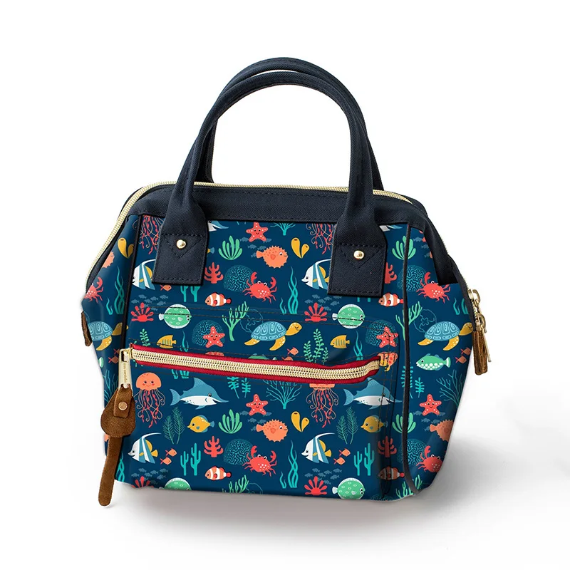 

Oxford Cloth Korean-style-Style Soft Bag Multi-functional Trend Simple WOMEN'S Bag Printed Zipper Casual WOMEN'S Handbag