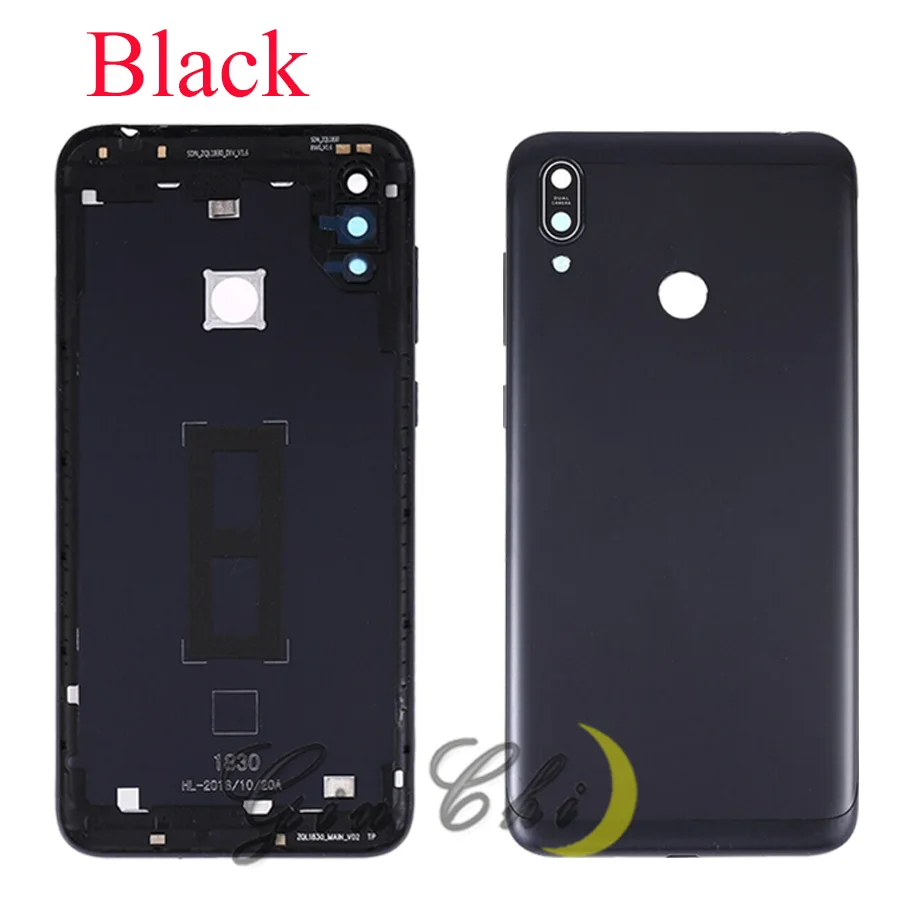 Для ASUS ZB663KL крышка батареи для Asus Zenfone Max M2 ZB633KL задняя крышка с кнопка регулировки громкости объектива камеры