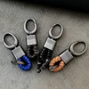 Car Keyring Leather Horseshoe Buckle for Bmw Keychain Car Key Rings Key Chain for Audi Keychain for Mini Cooper for Renault Key ► Photo 2/6