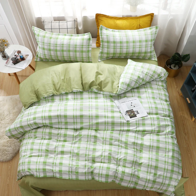 Color : Green, Size : 200×240cm Blanket Pure Cotton Soft Duvet Cover Office Double Air Conditioning Duvet