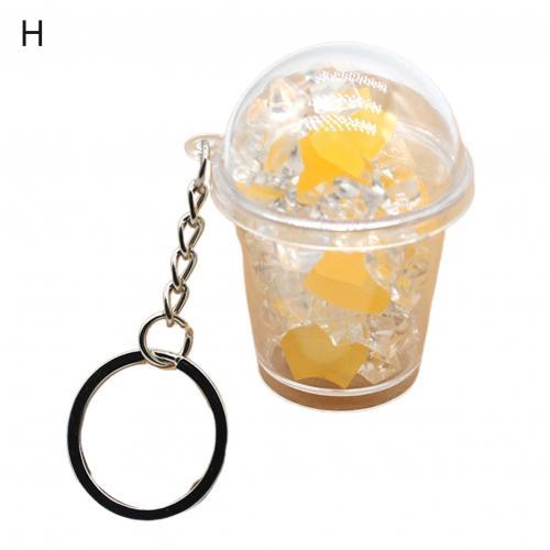 Snacks Popcorn Candy Cup Keychain Student Couple Bag Decor Pendant