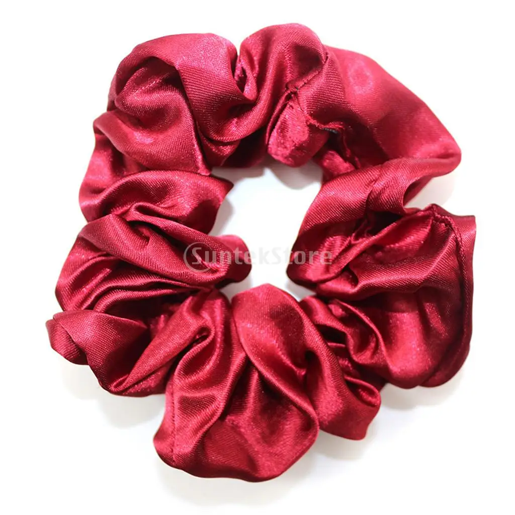 40 Bulk Satin Silky Hair Scrunchies Elastic Hair Ties Rope Band Mixed Colors