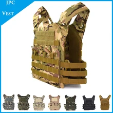 戦術的な機器 jpc モールベストエアガンペイントボール狩猟ティカルベストプレートキャリアベストミリタリーギアボディアーマー(China)