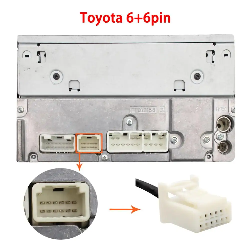 USB AUX адаптер интерфейса MP3 12 в автомобильный mp3 плеер радио для Toyota Camry 6 + контактов