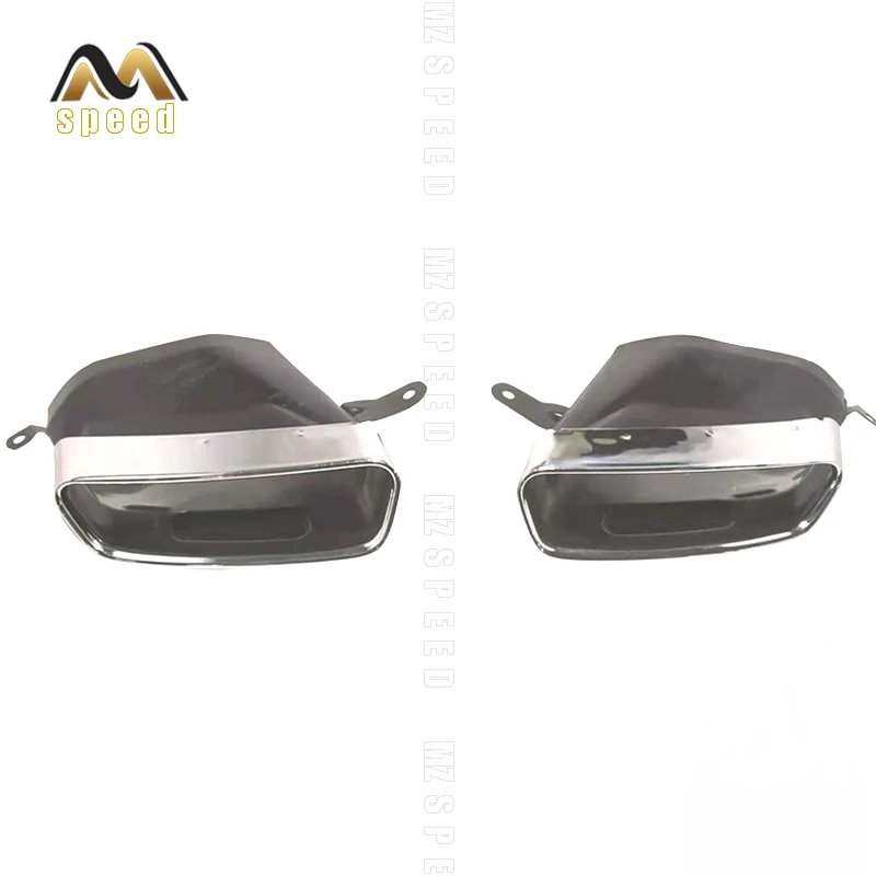 

Automobile exhaust pipe tailpipe two-sided stainless steel upgraded tailpipe tailpipe is suitable for audi A6 18-19 muffler